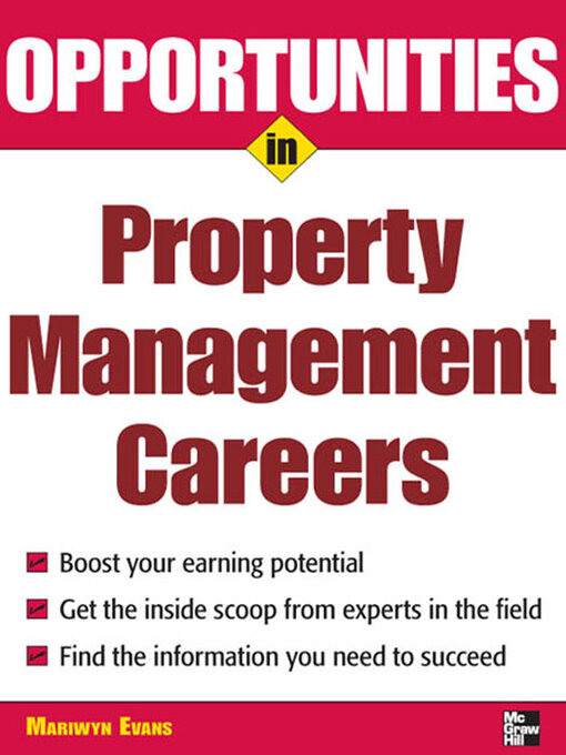 Title details for Opportunities in Property Management Careers by Mariwyn Evans - Available